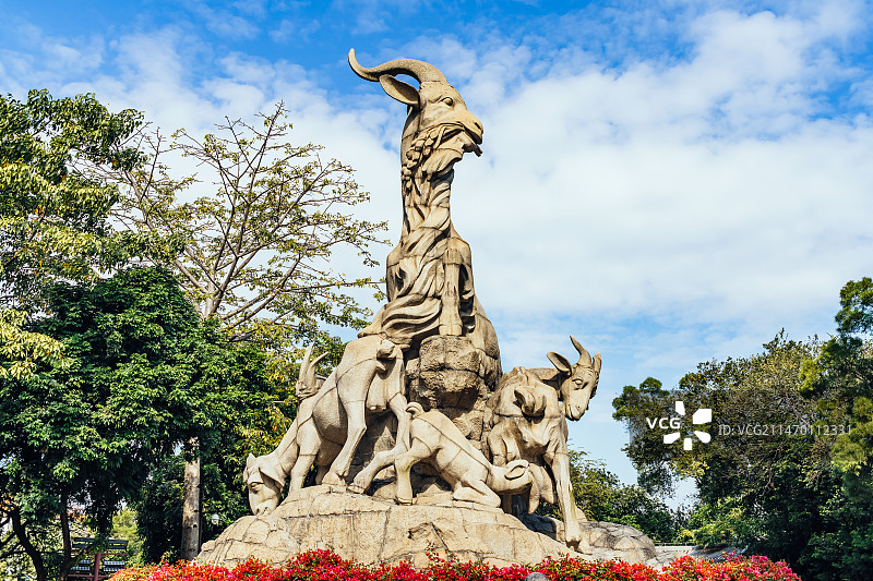广州越秀公园五羊石像图片素材
