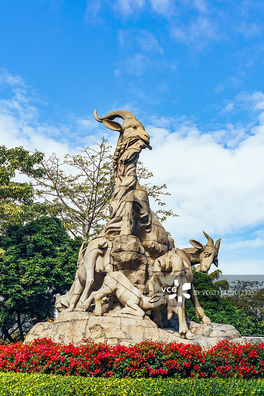 广州越秀公园五羊石像图片素材