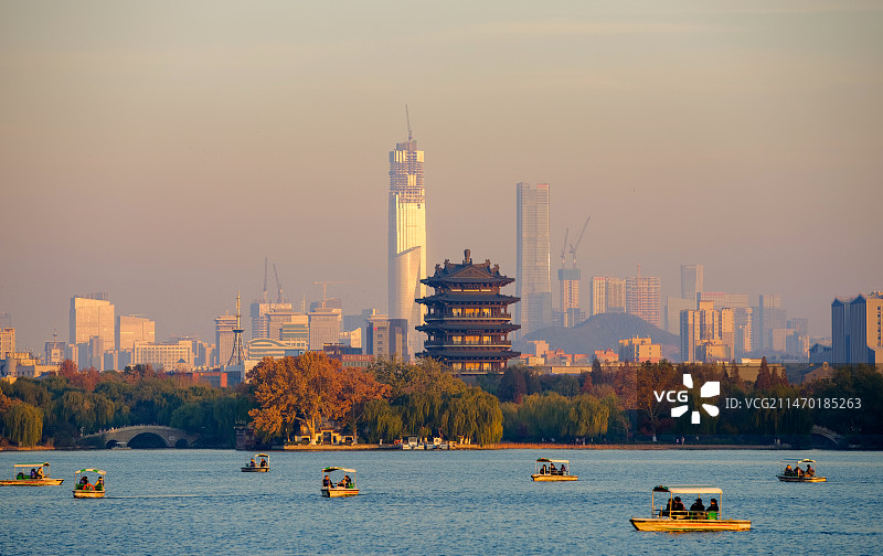 山东济南大明湖超然楼图片素材