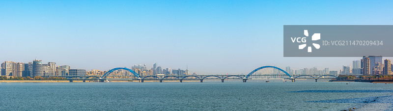 西兴大桥 杭州 钱塘江风光 钱江两岸 杭州风光 地标建筑 标志性景观图片素材