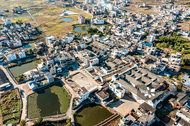 中国广东省河源市和平县石镇村林寨古村落图片素材