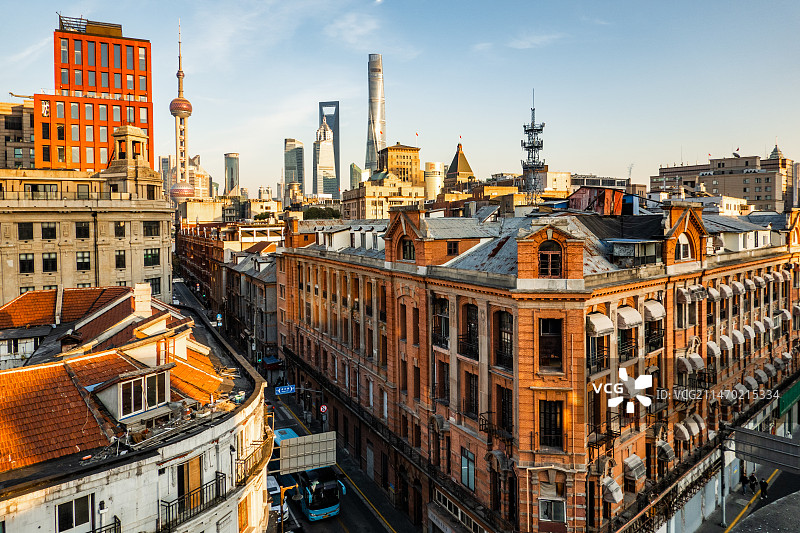 上海外滩城市风光建筑图片素材