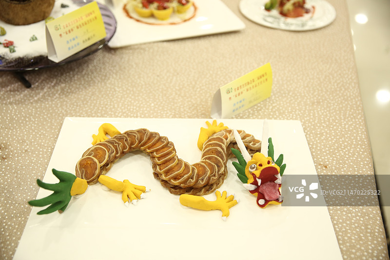 龙元素美食图片素材