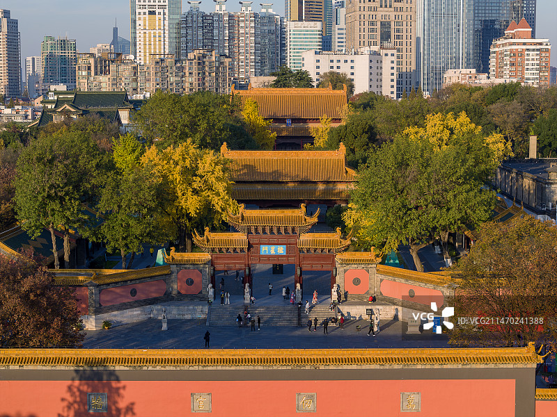 南京朝天宫秋天图片素材