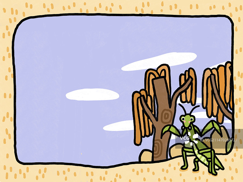 惊奇动物系列插画背景图片素材