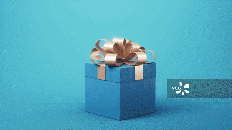 开启的蓝色礼盒3D渲染图片素材