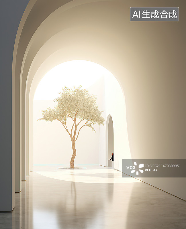 【AI数字艺术】室内空间建筑结构图片素材