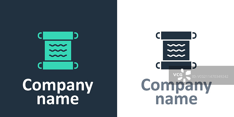 古代莎草纸卷轴图标logotype图片素材