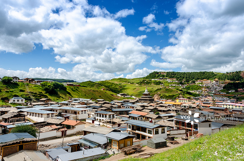 甘肃碌曲郎木寺景区图片素材