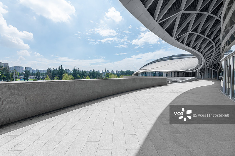 现代都市风光大平台图片素材