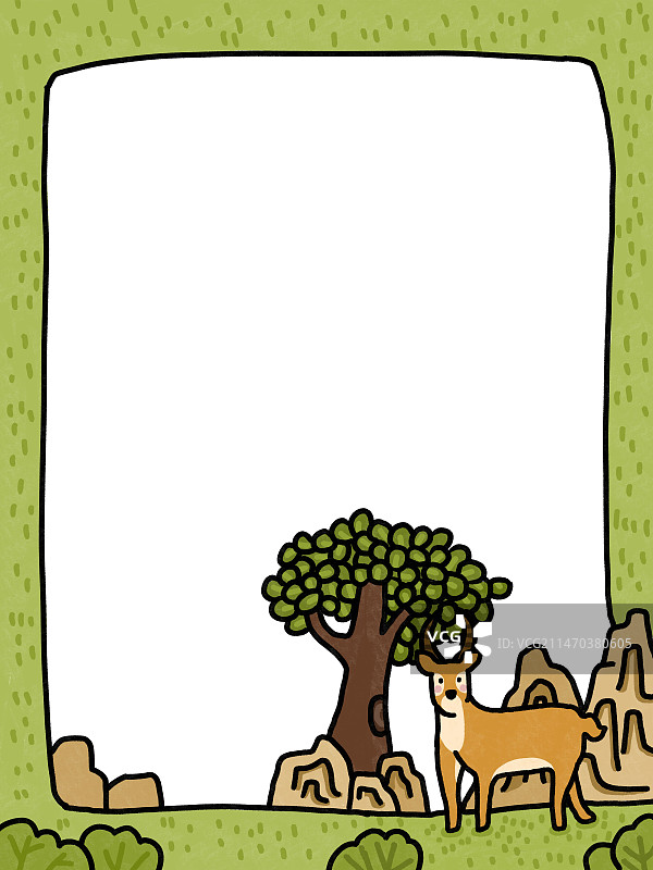 惊奇动物之插画背景图片素材