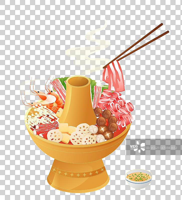 冬季节气立冬大寒大雪火锅美食图片素材