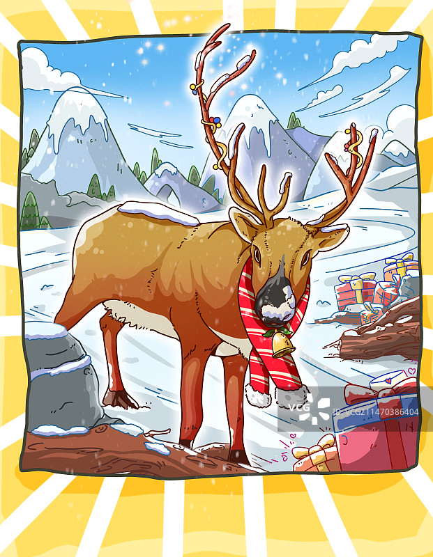 珍稀动物图鉴——麋鹿图片素材