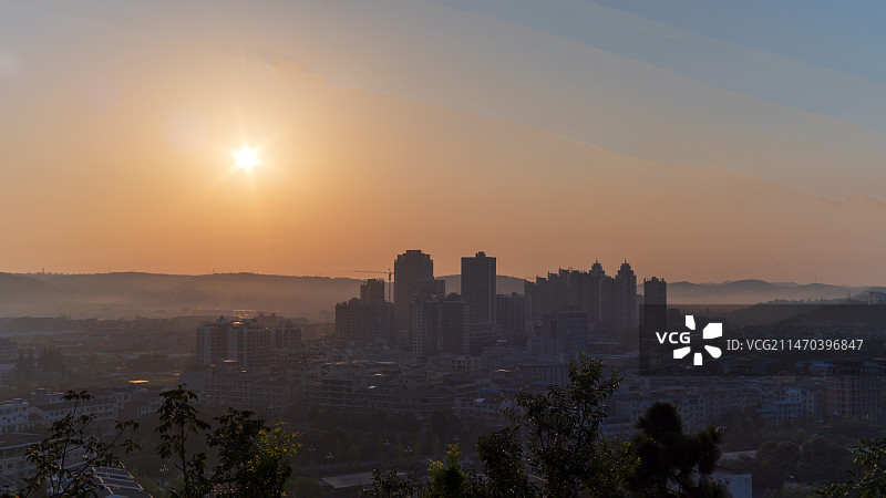清晨四川绵阳游仙区图片素材