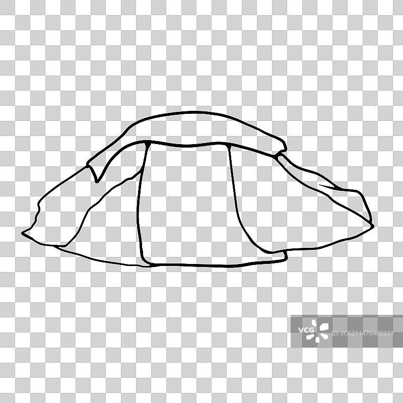 火锅食材·毛肚线稿图片素材