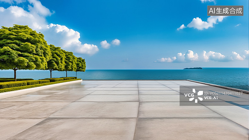 【AI数字艺术】户外停车场场景图片素材