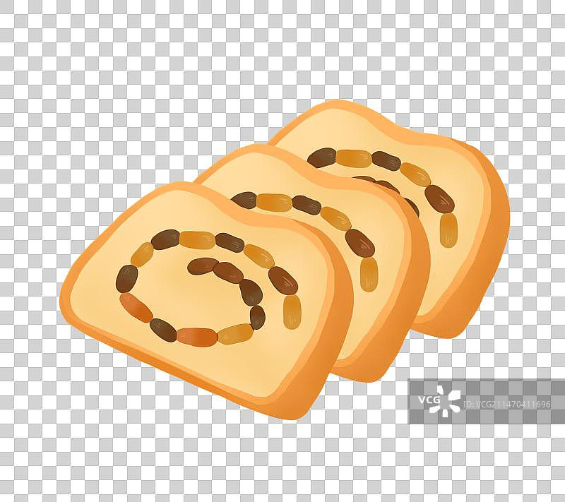 哈尔滨特色美食大列巴插画元素图片素材