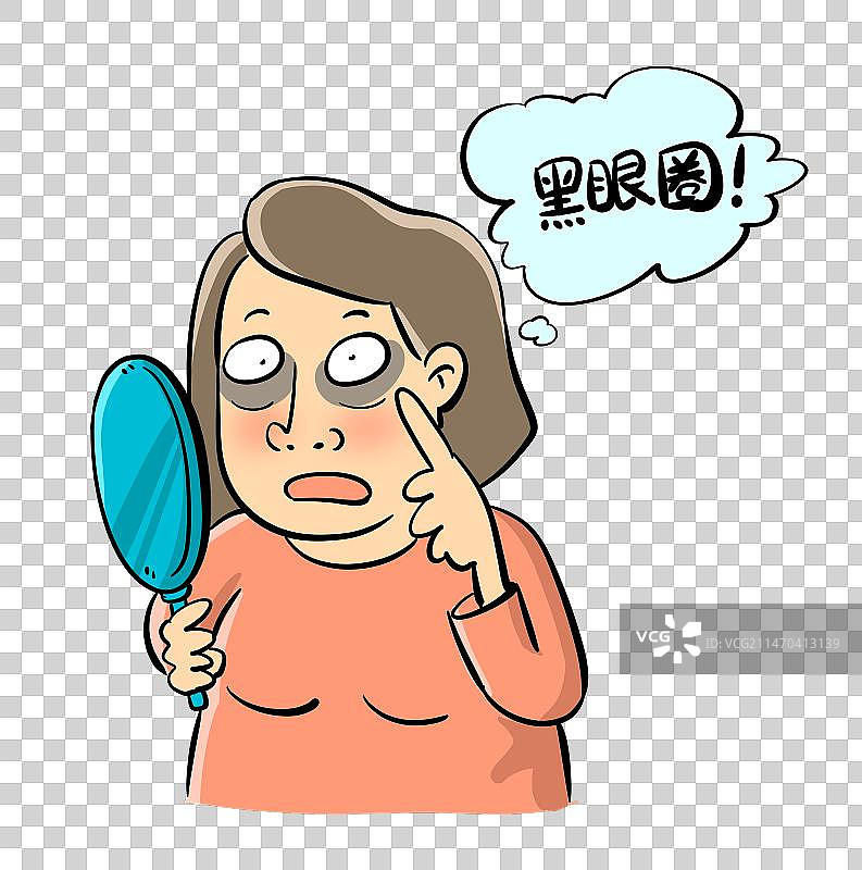 黑眼圈的女人图片素材