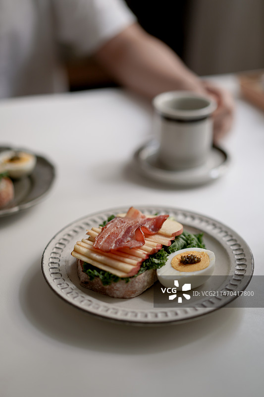 面包燕麦早餐图片素材