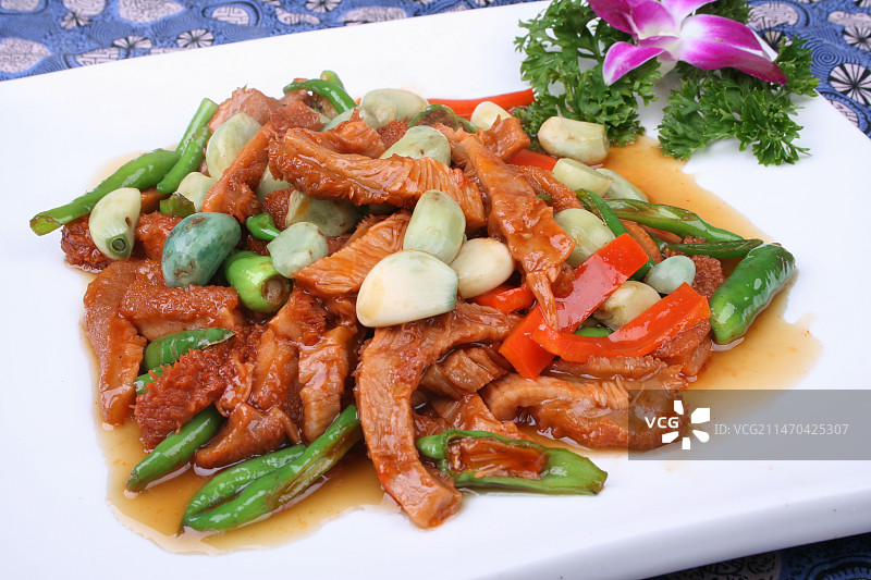 中餐美食-小炒牛肚图片素材