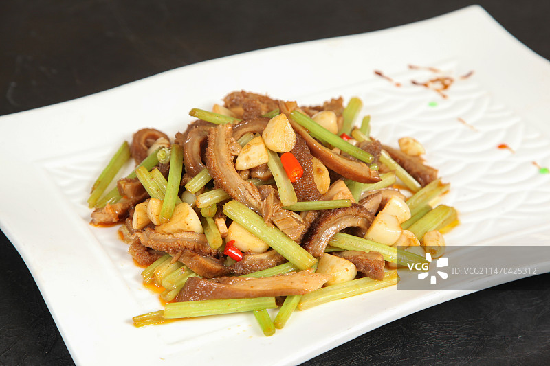 中餐美食-小炒牛肚图片素材