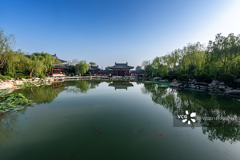 西安华清池风光图片素材