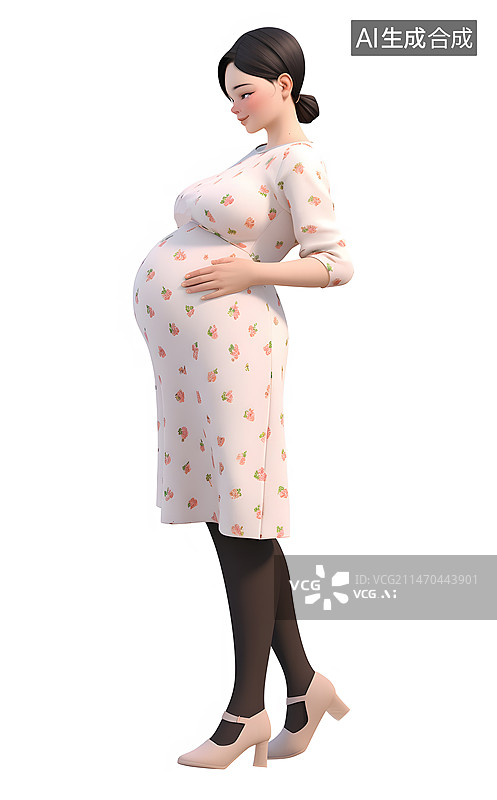 【AI数字艺术】怀孕的宝妈素材图片素材