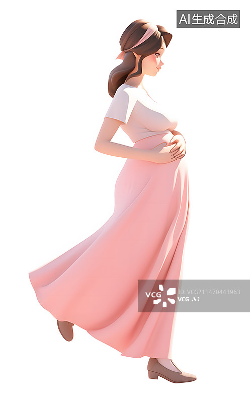 【AI数字艺术】怀孕的宝妈素材图片素材