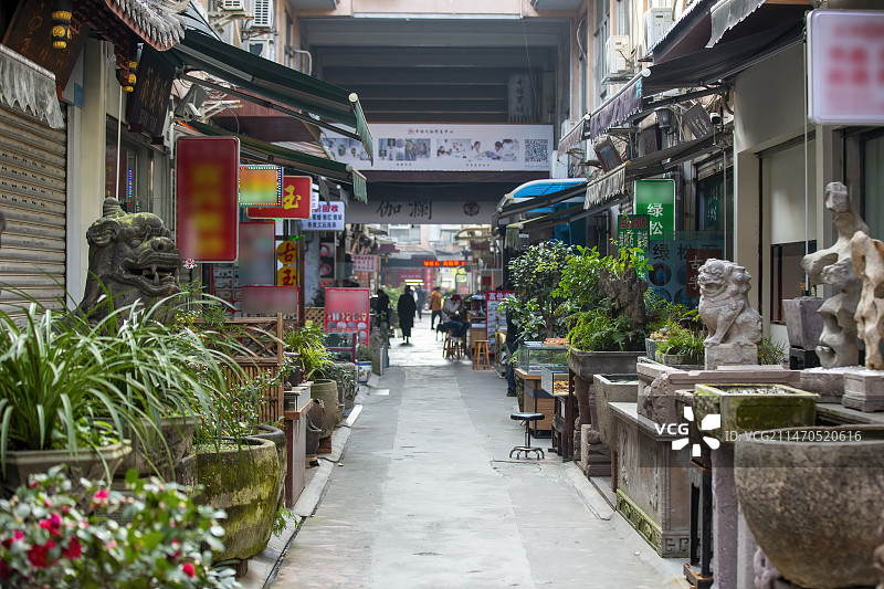 成都送仙桥古玩艺术城图片素材