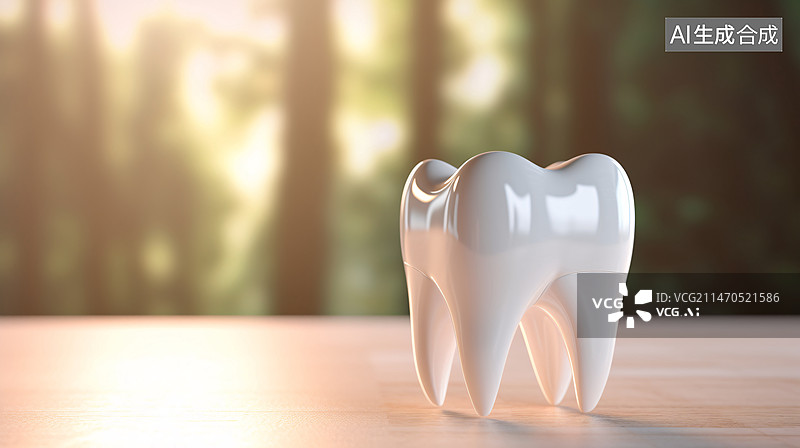 【AI数字艺术】全国爱牙日关爱牙齿健康背景，牙科医疗场景概念插图图片素材