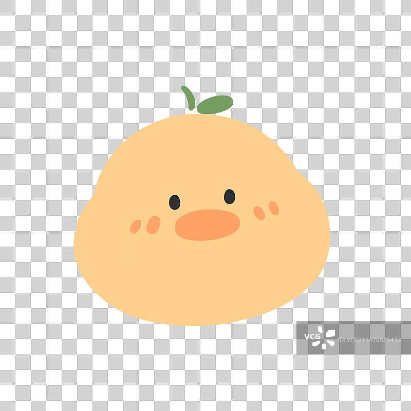 可爱小鸭梨插画素材图片素材