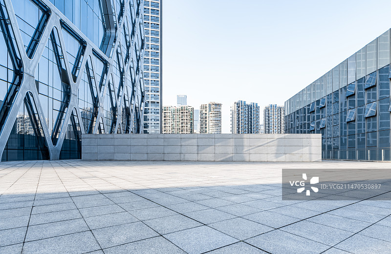 广东省深圳现代建筑广场背景图片素材