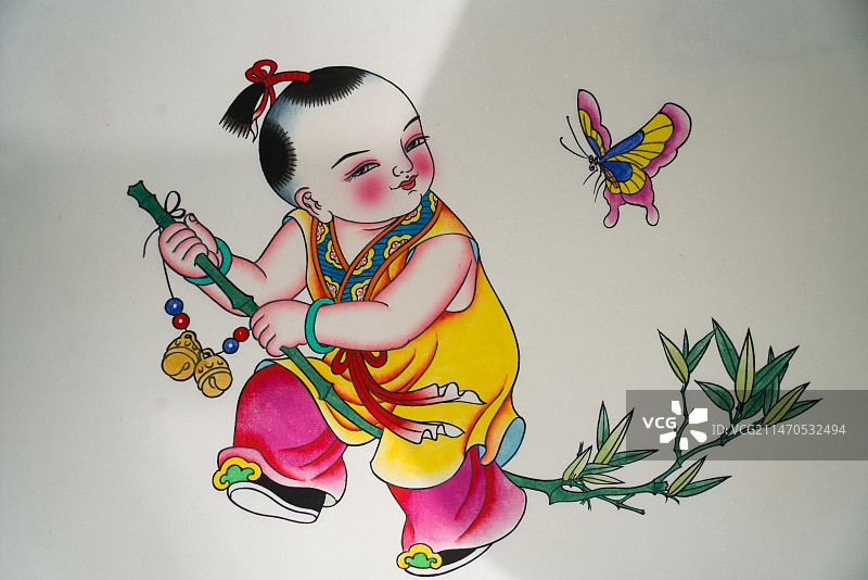 四川绵竹年画图片素材