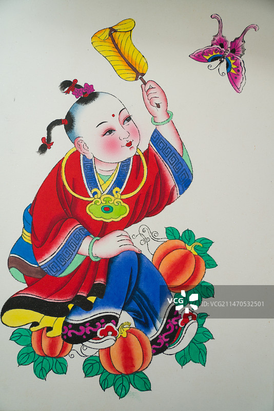 四川绵竹年画图片素材