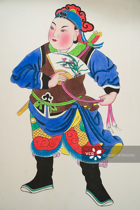 四川绵竹年画图片素材