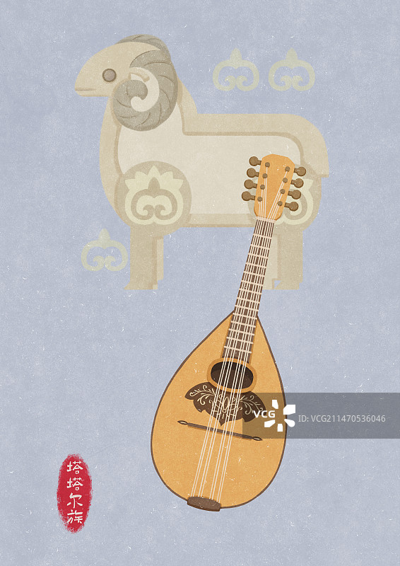 民族乐器曼陀林图片素材