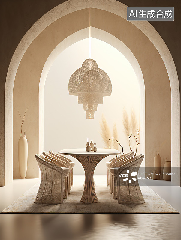 【AI数字艺术】豪华酒店室内景观图片素材