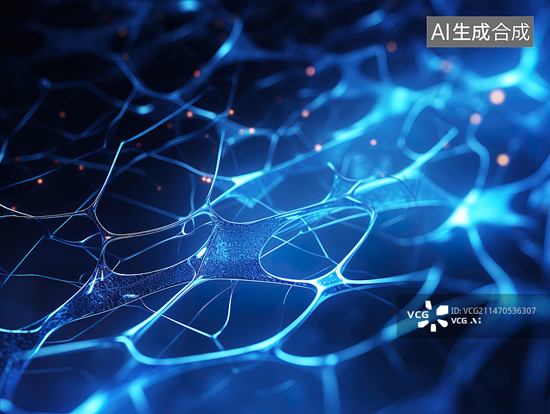 【AI数字艺术】神经网络生物科技背景图图片素材