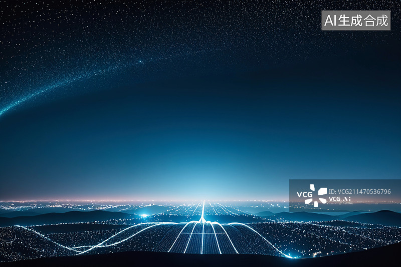 【AI数字艺术】展望未来未来科技概念图图片素材