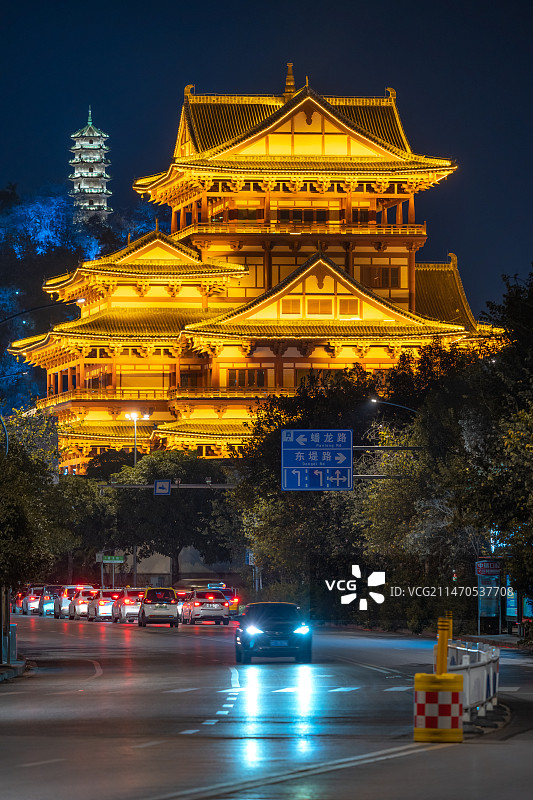 柳州夜景图片素材