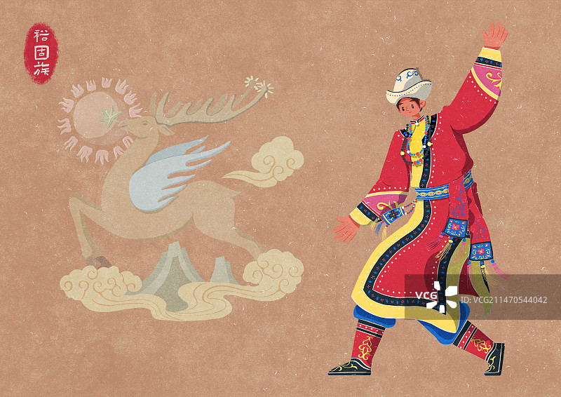 裕固族男性图片素材