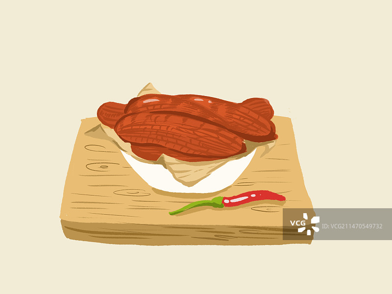 哈尔滨红肠图片素材