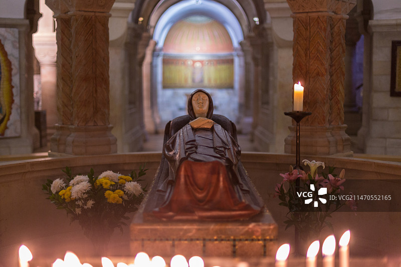 锡安山上的圣母安眠堂图片素材