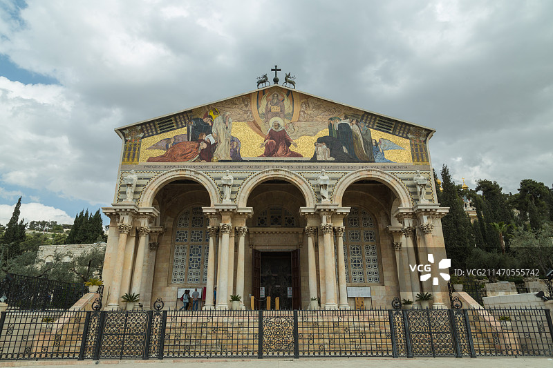 耶路撒冷橄榄山万国教堂图片素材