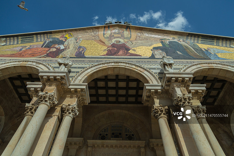 耶路撒冷橄榄山万国教堂图片素材