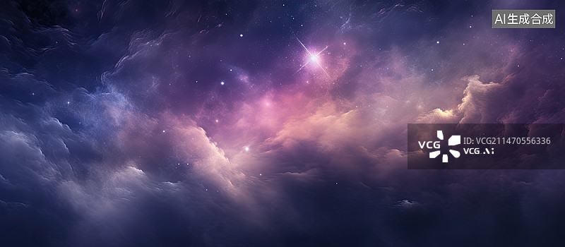 【AI数字艺术】遥望星空图片素材