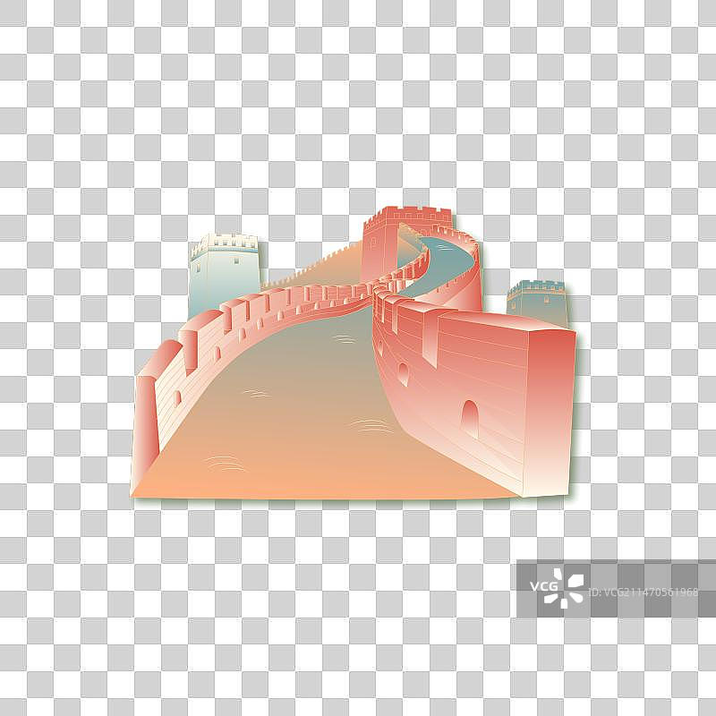 北京地标建筑长城免抠元素图片素材