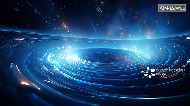 【AI数字艺术】科技流动抽象概念背景图片素材
