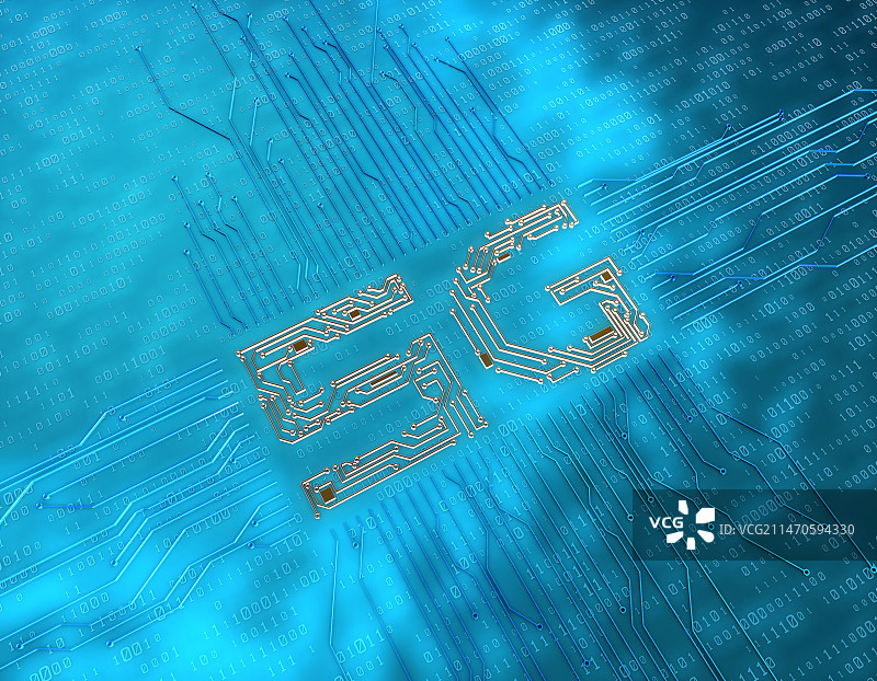 网络科技电路板数据传输与5G科技图片素材