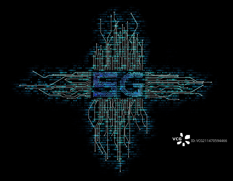 网络科技电路板数据传输与5G科技图片素材